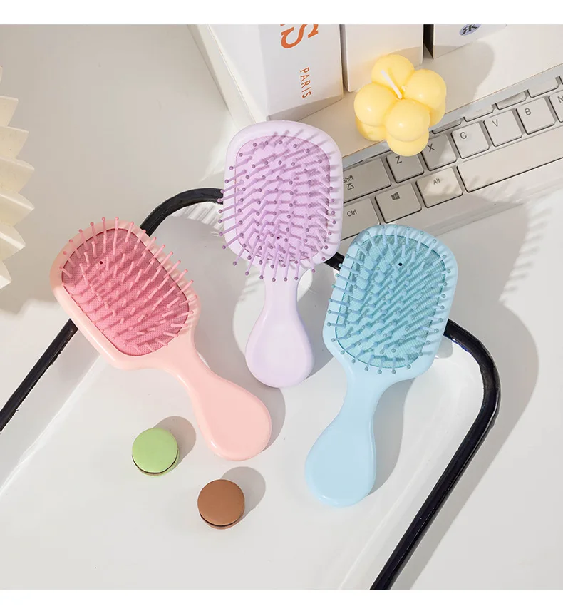1pcs Mini Portable Massage Cute Cartoon Air Cushion Anti Screw Hair Brush Comb Hair Styling Tool Special for Real Hair Wigs
