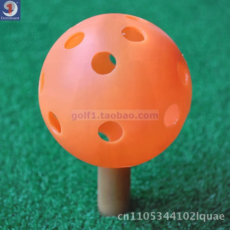كرة جولف مجوفة مقاس 72 مم مع 26 فتحة، ملحقات جولف رياضية داخلية، متوفرة بألوان متعددة