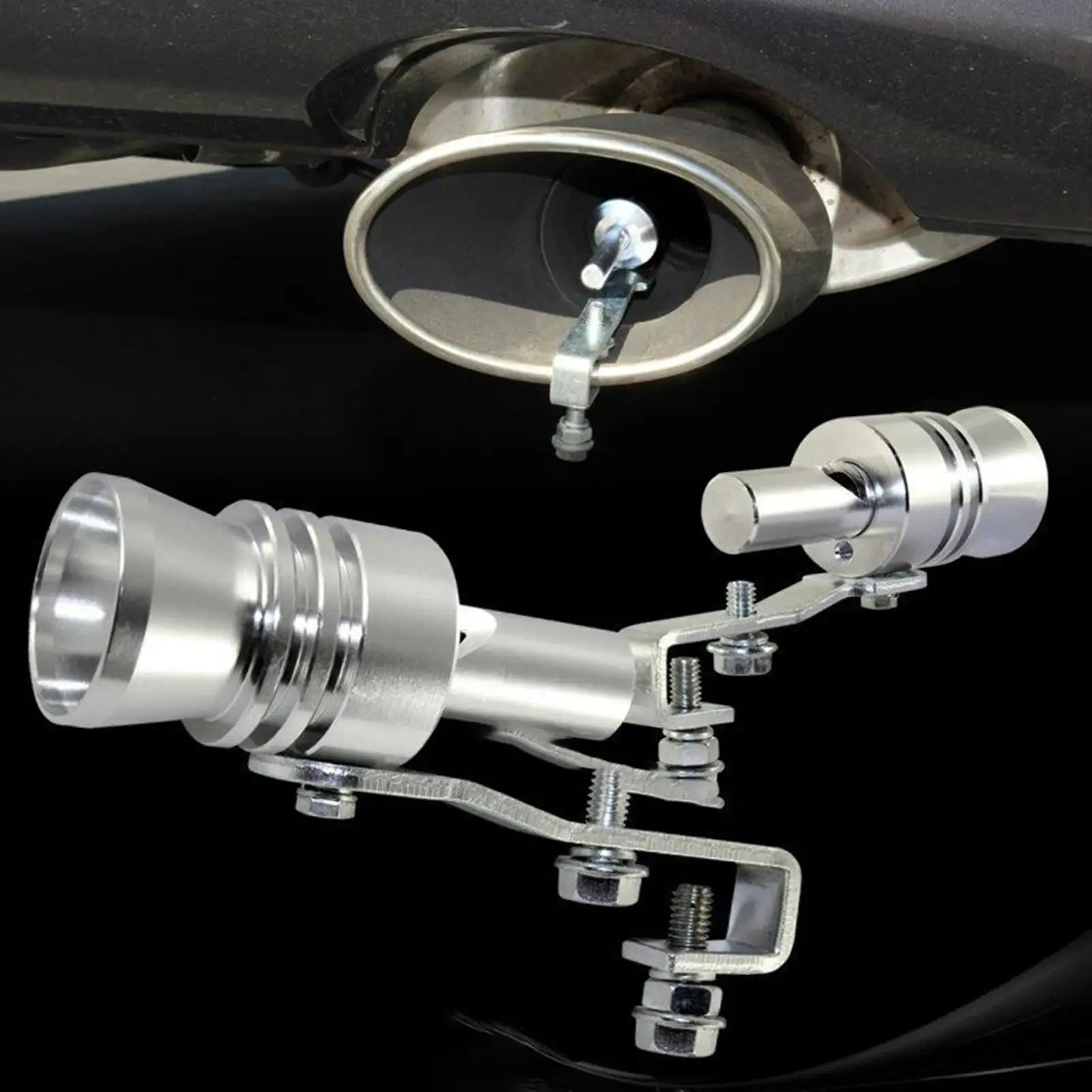 Universal Exhaust Pipe Turbo Whistle Blow Off Valve Sound Simulator Car Turbine Roar Maker Vehicle Modified Sound Boosting