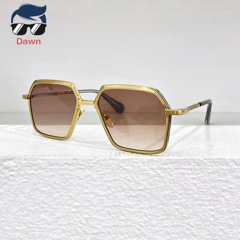 

Handmade special-shaped titanium top quality sunglasses men luxury brand women elegant Outdoor uv400 Protection SUN GLASSES