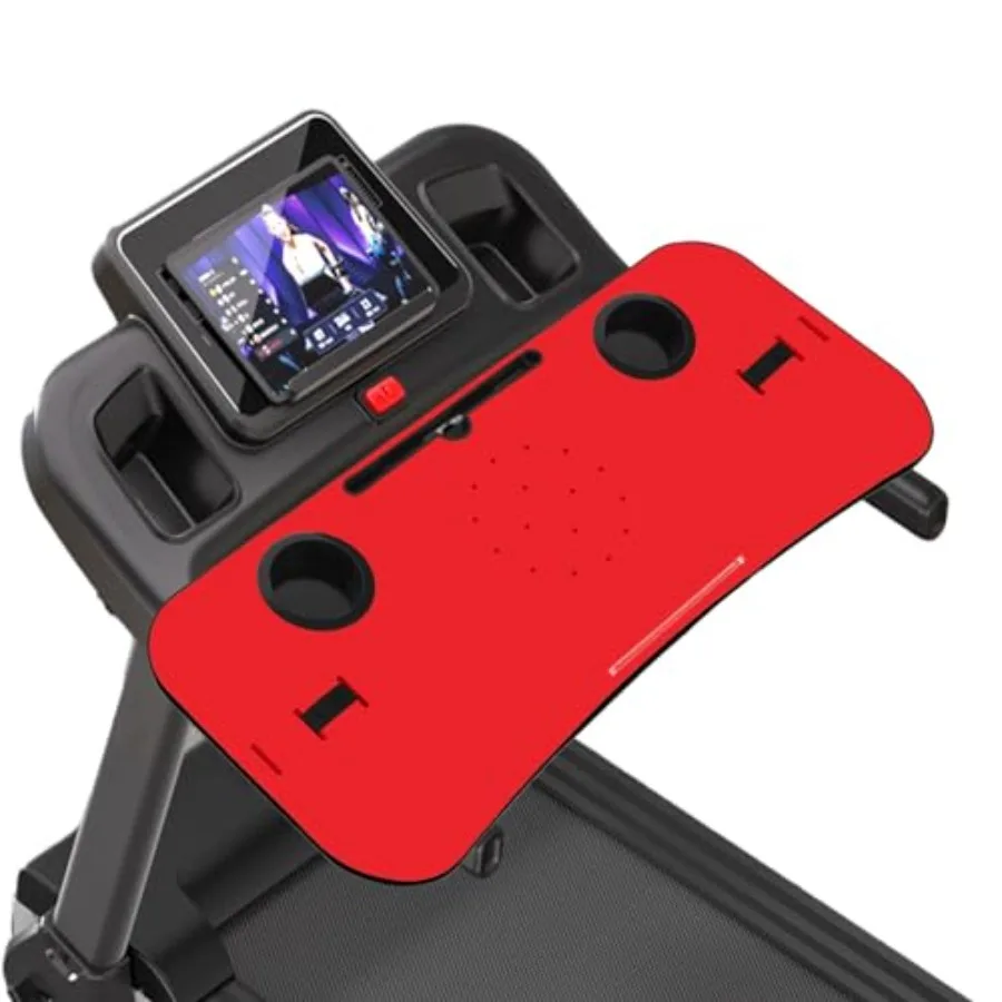 Universal Treadmill Desk Attachment Laptop Holder Ergonomic Platform Tray with Cup Tablet Holder Cooling Holes Provide Good Ven