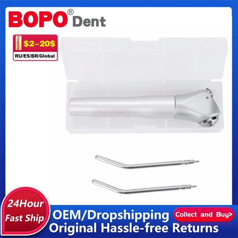 3 Way Syringe Handpiece Dental Air Water Spray Triple Dental Chair Accessories With Two Water Gun Muzzle 3-Way Air Water Syringe