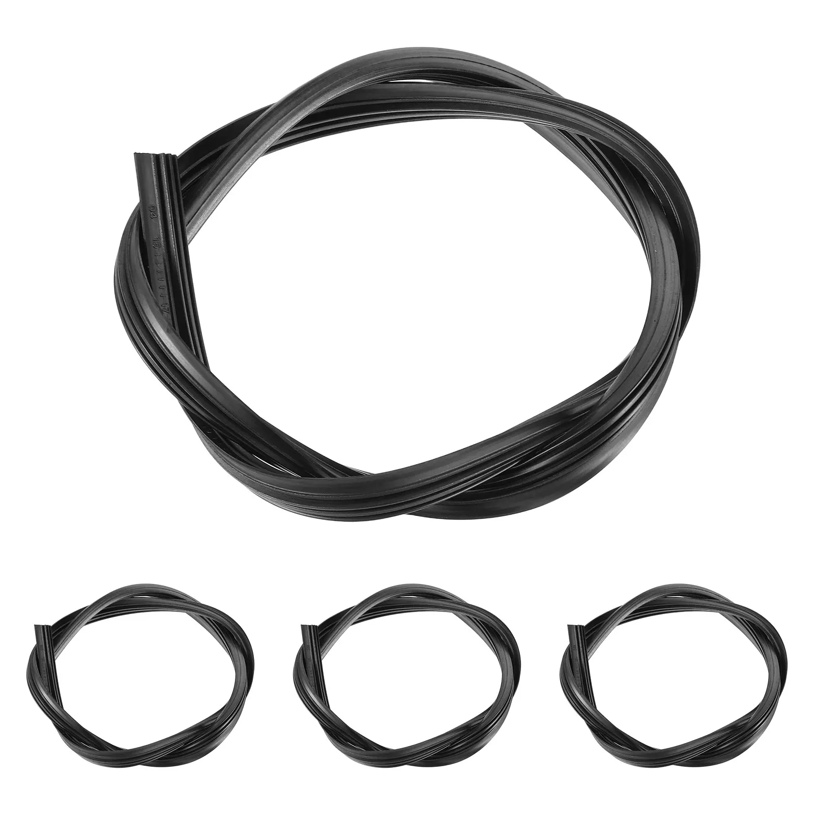 

4pcs Car Windshield Blades Frameless Rubber Strips Replacement Refills Easy Install Weather Resistant Compatible With Multiple