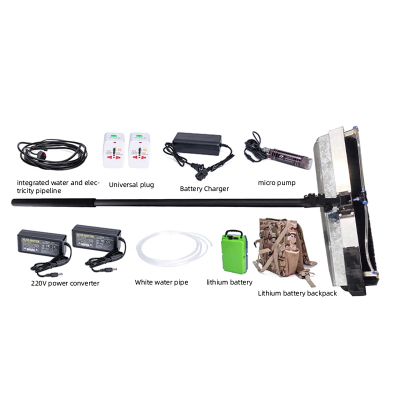 High Efficiency Solar Panel Cleaning Equipment Photovoltaic Cleaning Electric Roller Brush