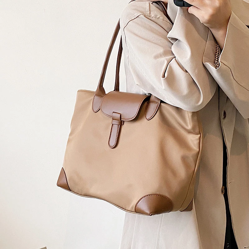 Women Fashion Casual Large Capacity Handbag Lady Nylon Versatile Tote Bag Female Shoulder Bags Daily Commuting Handbag