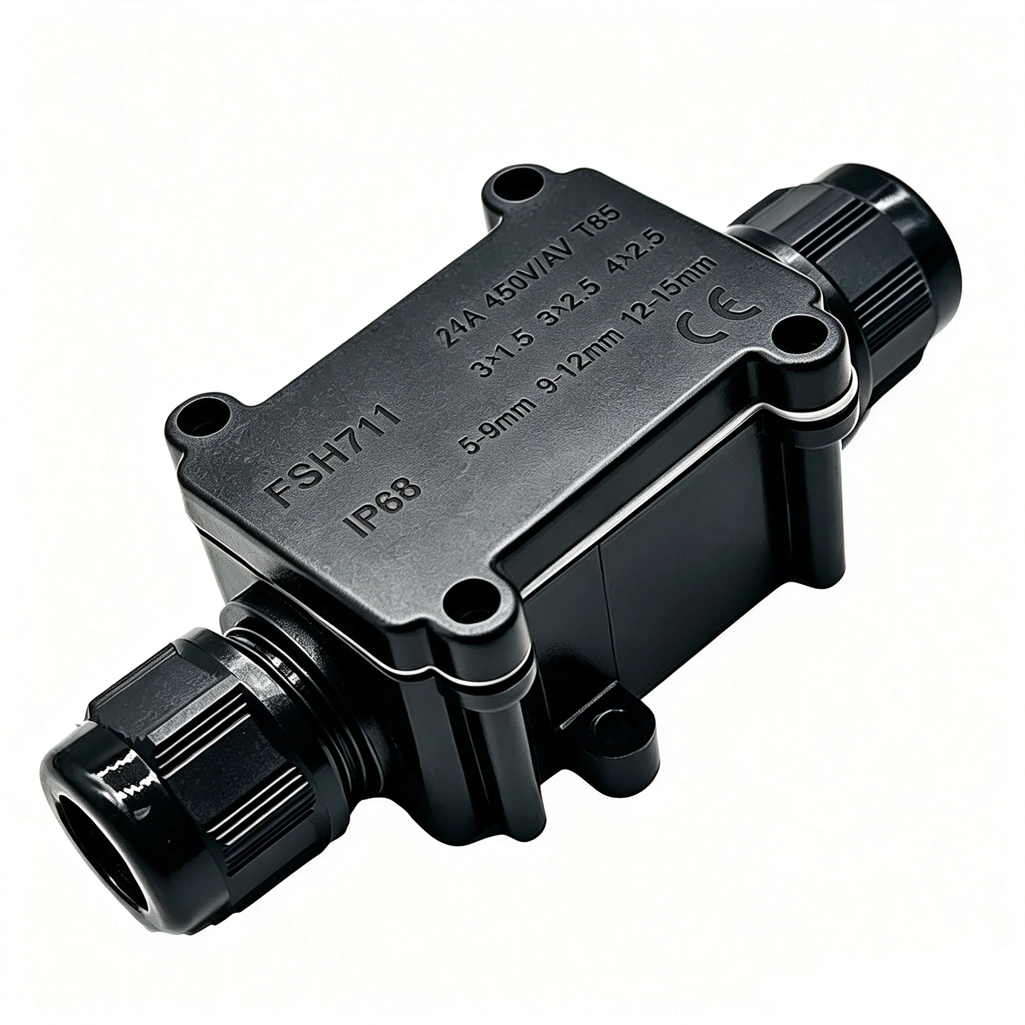 IP68 Waterproof Junction Box 2 Way 3 Way 5-15mm Cable Connector Sealed Retardant Waterproof Electrical Enclosure for Outdoor