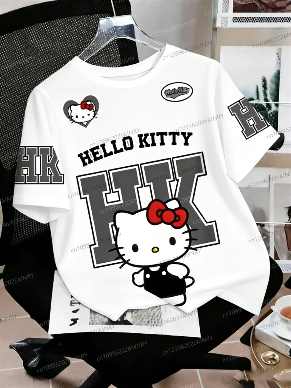 

Летняя мужская футболка, женская, мужская, детская, повседневная спортивная футболка с 3D-принтом Hello Kitty, футболка с круглым вырезом для девочек, спортивная футболка для занятий спортом на открытом воздухе