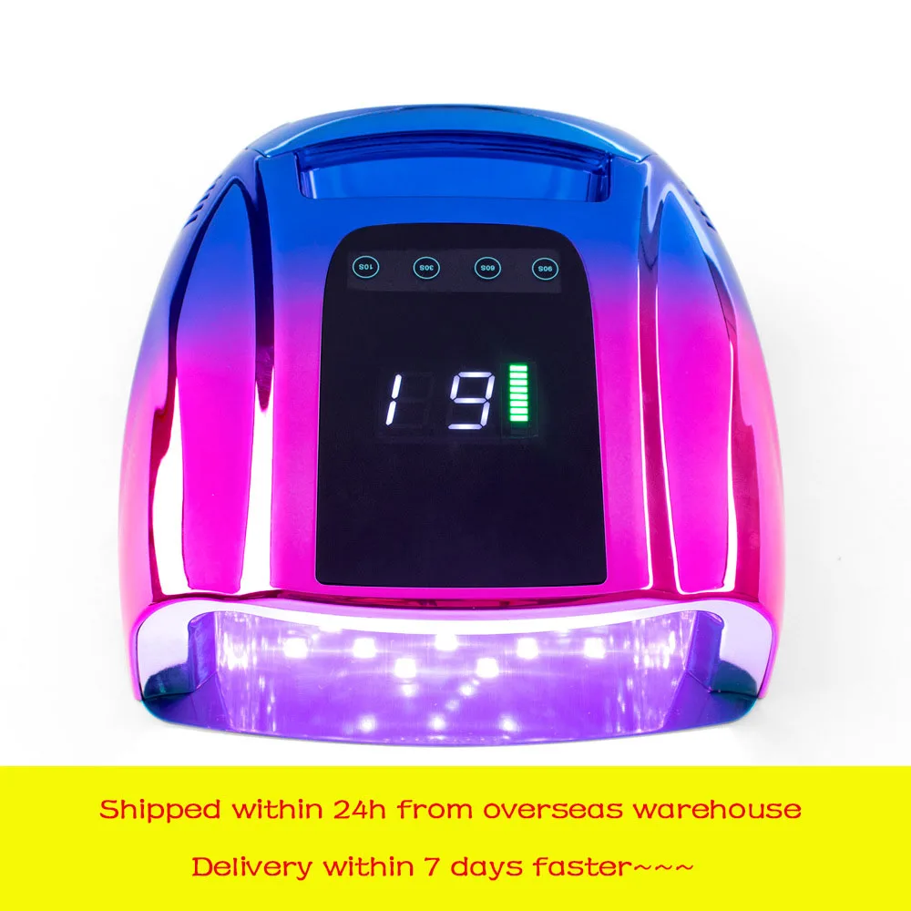 96W Rechargeable Nail Lamp with Handle Wireless Professional UV Led Lamp Gel Polish Nail Drying for Nail Polish Manicure Tools