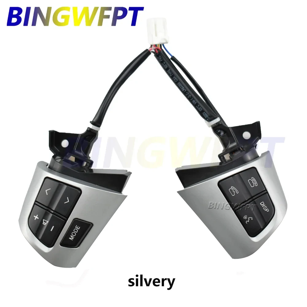 NEW High quality For TOYOTA COROLLA 84250-02230 8425002230 Steering Wheel Audio Control Button Silver & Black Colour2010-2013
