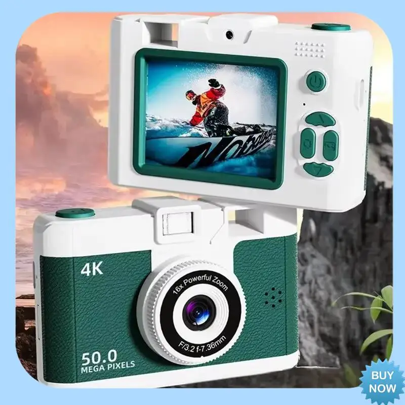 

A47Z 4K Digital Camera Retro Dual Lens Multifunction CCD Instant Thermal Camer For Travel Students Compact Photography