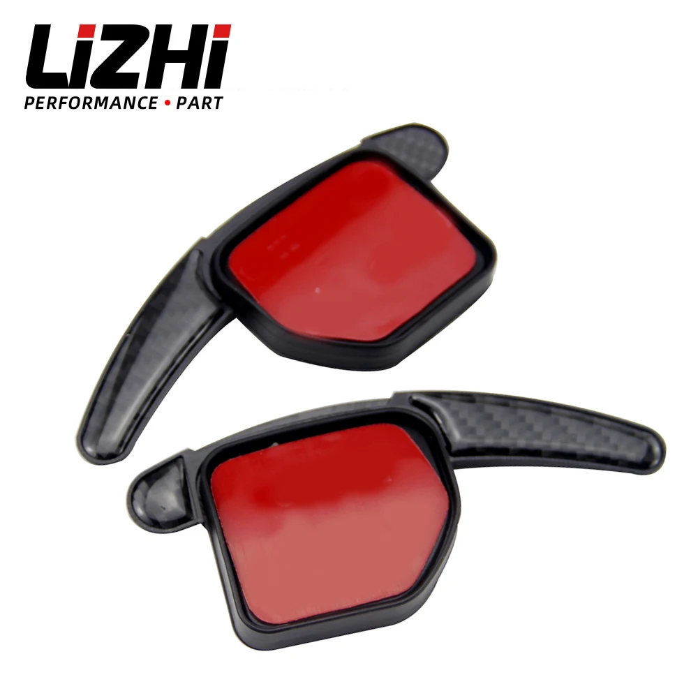 LIZHI- High Quality new Paddle Shift Extensions For Audi A1/A3/S3/RS3/TT/Q3/Q7 Steering Wheel Shifters Gear Carbon Fiber PSD06