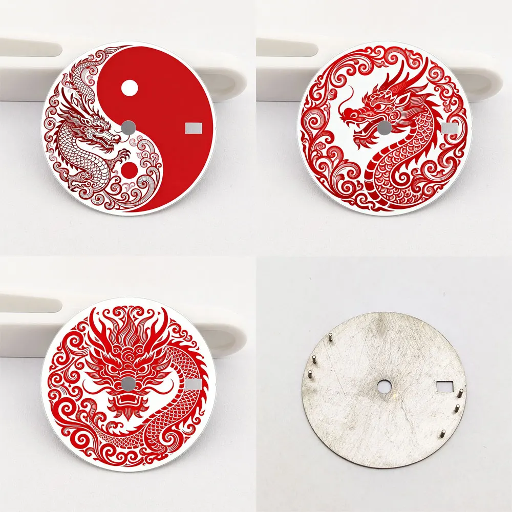28.5mm Watch nh35 Dial Custom Pattern Color Printing nh35 Watch Face Fit NH35/36 Movement Watch Parts