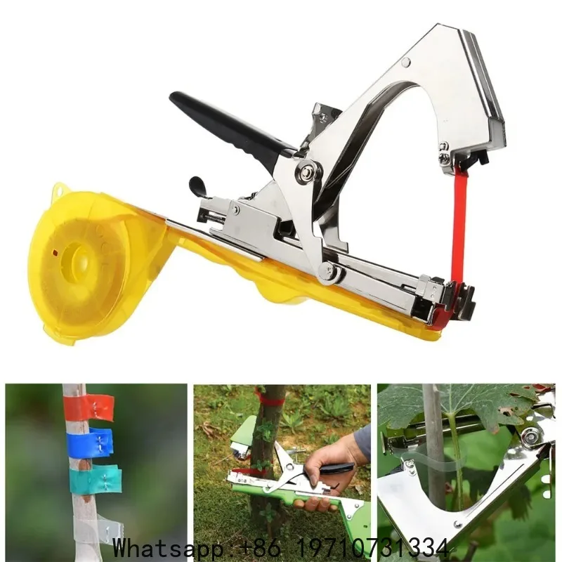 

Plant Tying Machine, Gardening Tapetool with 10 Rolls of Tape and 1 Box of Staple for Vegetable, Grape, Tomato, Pepper