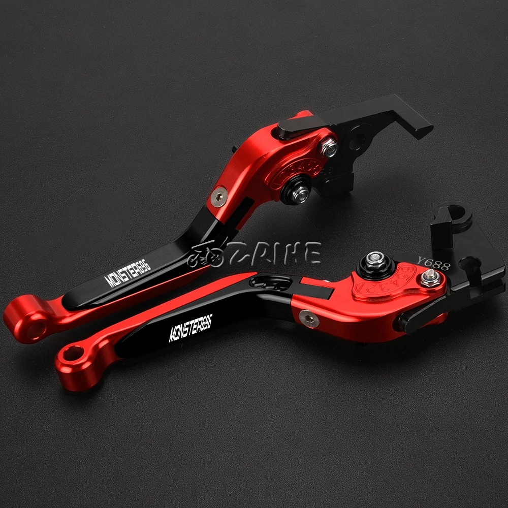 

Регулируемые алюминиевые рычаги тормоза и сцепления для мотоциклов, ручки и наконечники руля для DUCATI 696MONSTER 2009-2014 2013 2012 2011