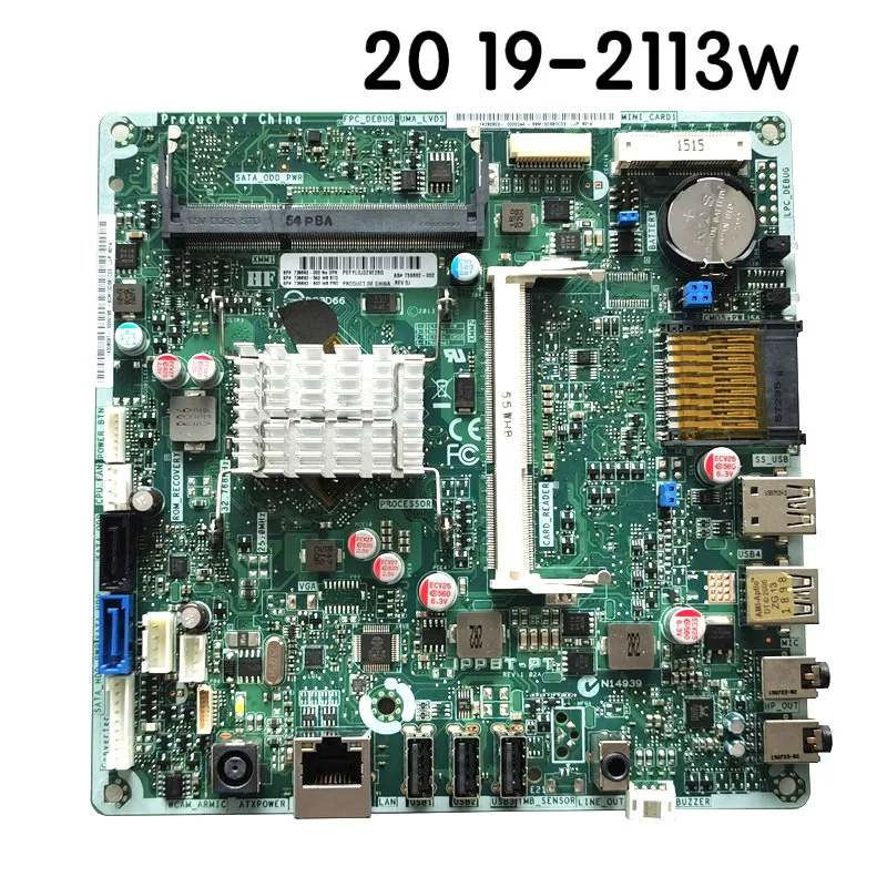 

For HP 20 19-2113w All in One Motherboard IPPBT-PT 739692-002 739692-502 739692-602 Mainboard 100% Tested Fully Work