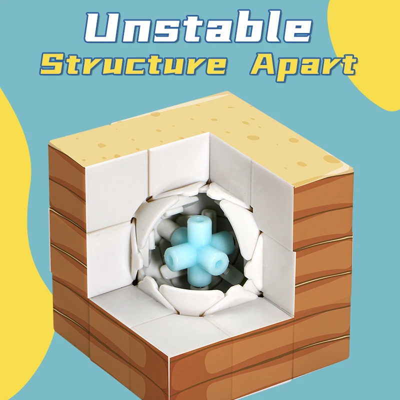 مكعب الوافل 3×3، مكعب سرعة، مكعب سحري بطباعة الأشعة فوق البنفسجية، ألعاب تعليمية وألغاز