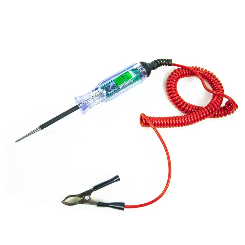 Car Digital Display Test Pen Circuit Repair Tool Electroscope Test Light Test Car Multi-function Electric Pen 3v-48v