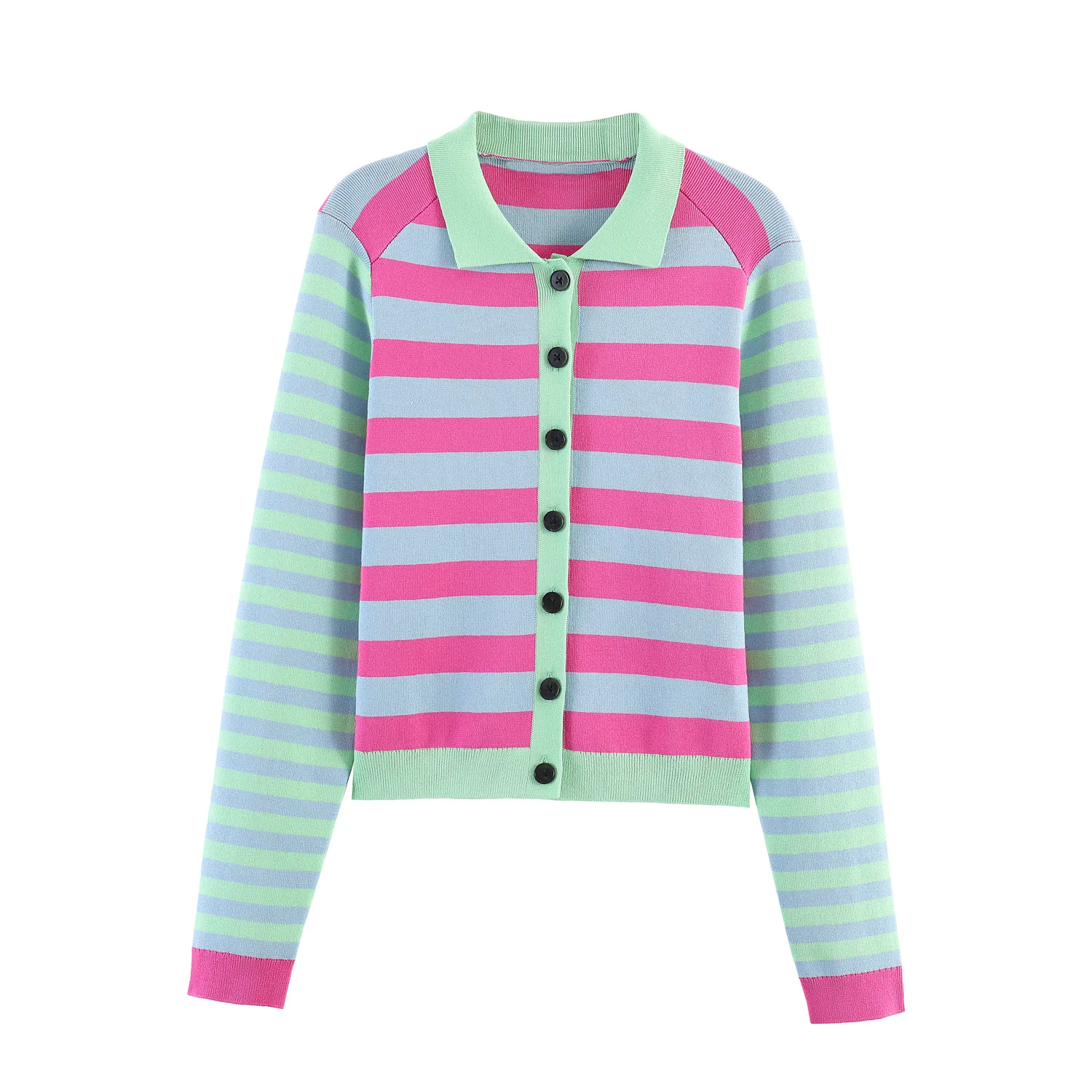 Crew Clothing Summer Jacket - 세련된 캐주얼 스트라이프 니트 자켓 신상