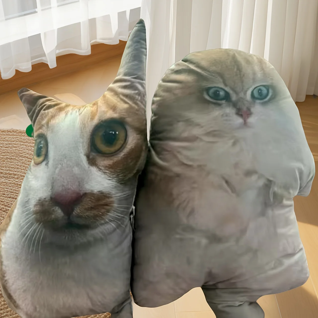 Customize a special pet commemorative pillow with 1pc photo, DIY creative cat and dog commemorative gift for family and friends,