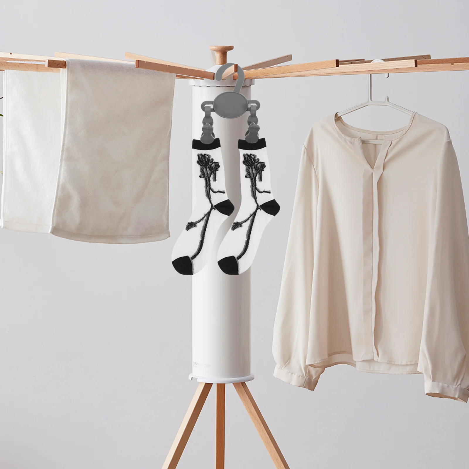

10pcs Children Hooks Kids Boot Hangers Plastic Boot Hangers For Closet ganizers Gray Drying Rack Clips Closet Pants Skirt Hanger