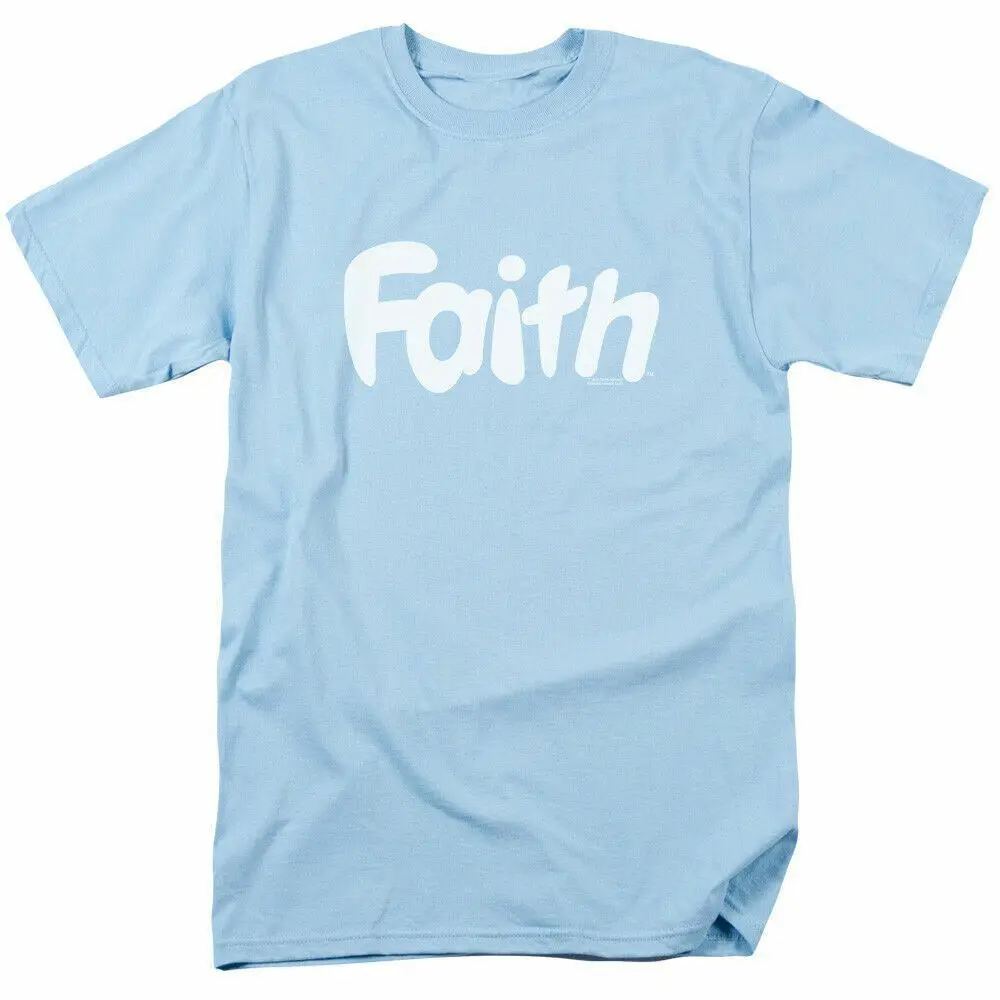 T-shirt Faith Faith Logo pour homme, sous licence Valiant Comics, bleu clair