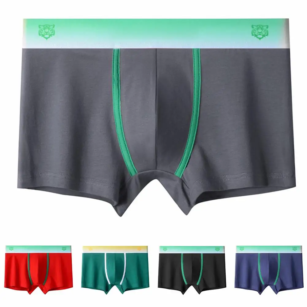 

Men Soft Boxer Short Panties Cotton Quick Dry Breathable Pouch Man Underwear Men's Underpants Boxer Briefs