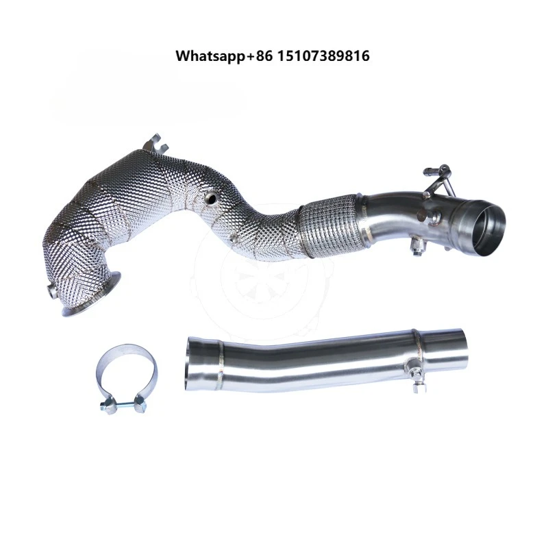 

Exhaust Catted Downpipe for MK8 GTI 2020+ with OPF Two Pieces with Heat Shield