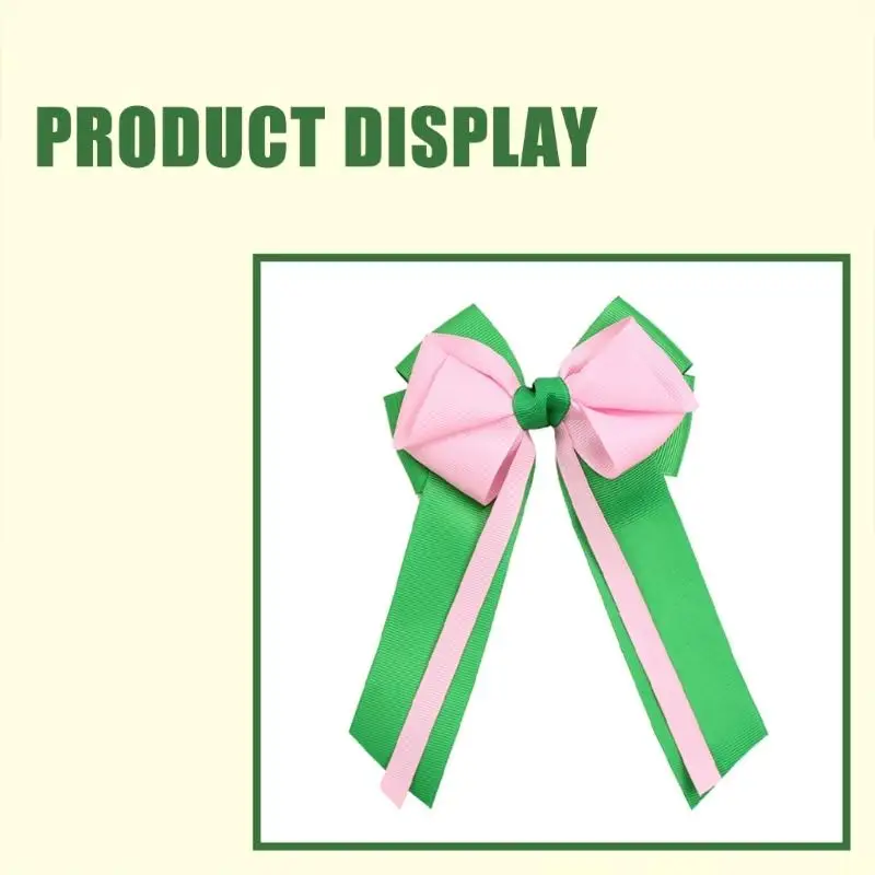 652F Hair Bows Ribbon Accessory Clip for Women Girls Hair Bows Clip barrettes for stentials nasual and prom action