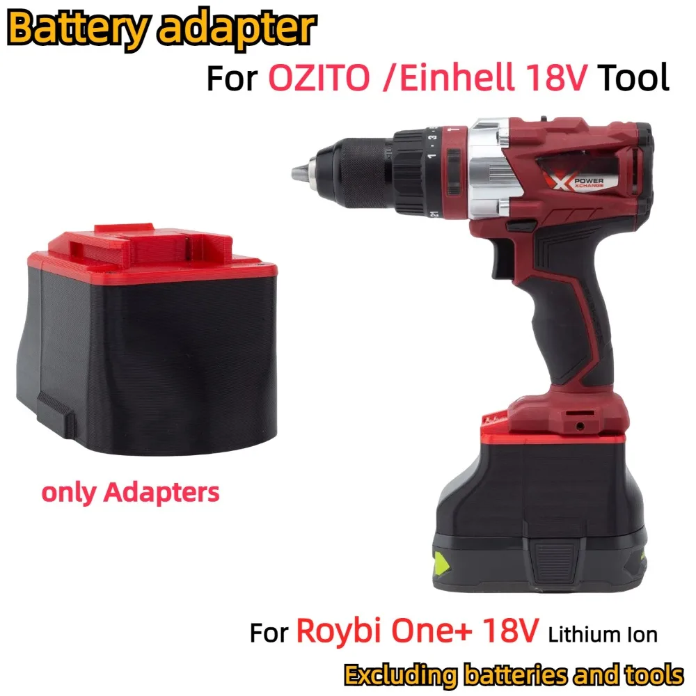 

Adapter/Converter for Roybi One+ 18V Li-ion Battery TO OZITO /Einhell 18V Cordless Electric Drill Tools Accessory (Only Adapter)