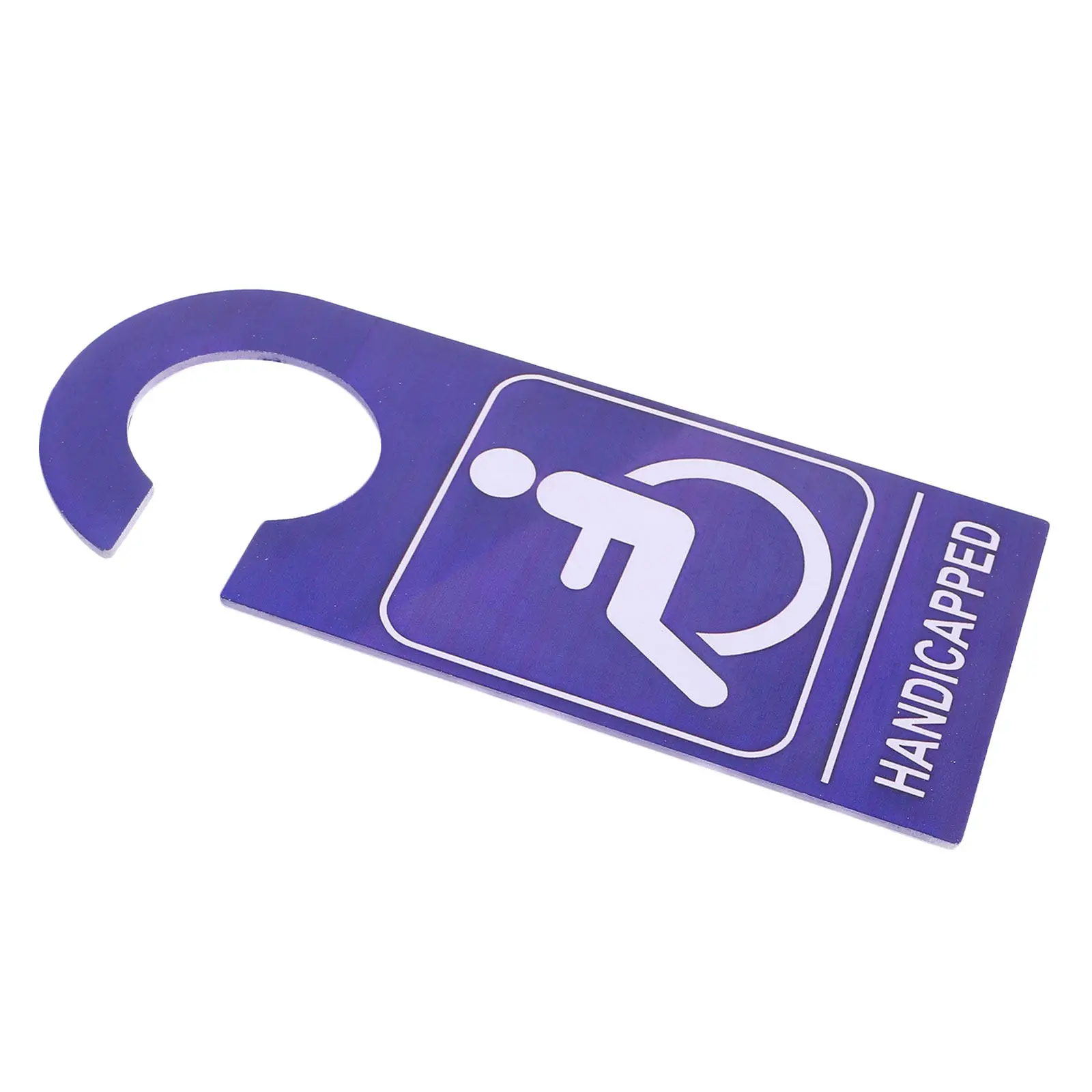 Wheelchair Parking Sign for Car - Heavy Duty PVC Handicap Sign Hanger - Lightweight Portable Disabled Parking Permit Tag -