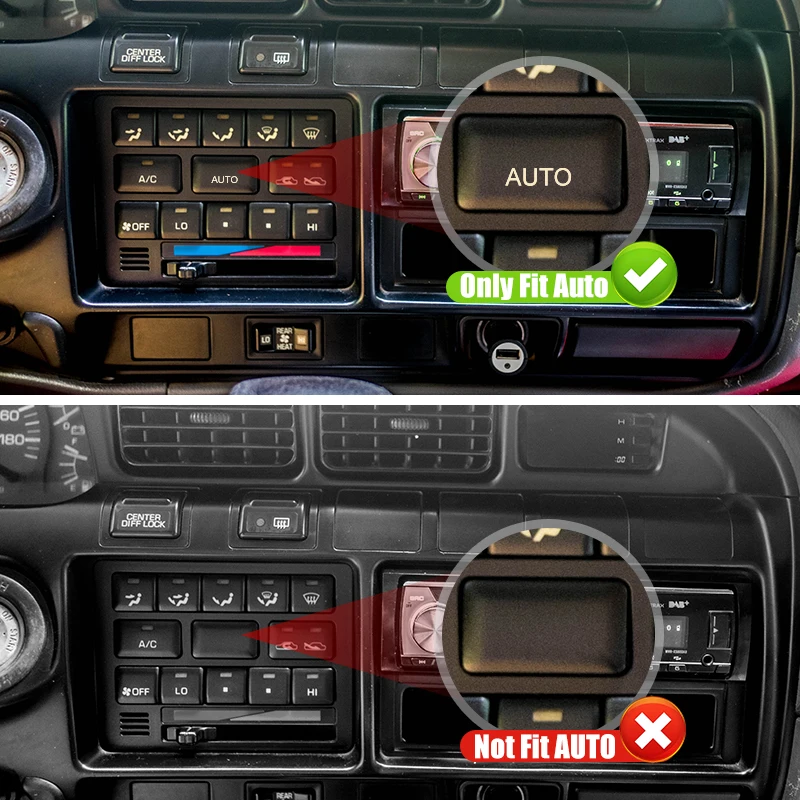 Car AC Climate Control Switch Button Set for Toyota Land Cruiser