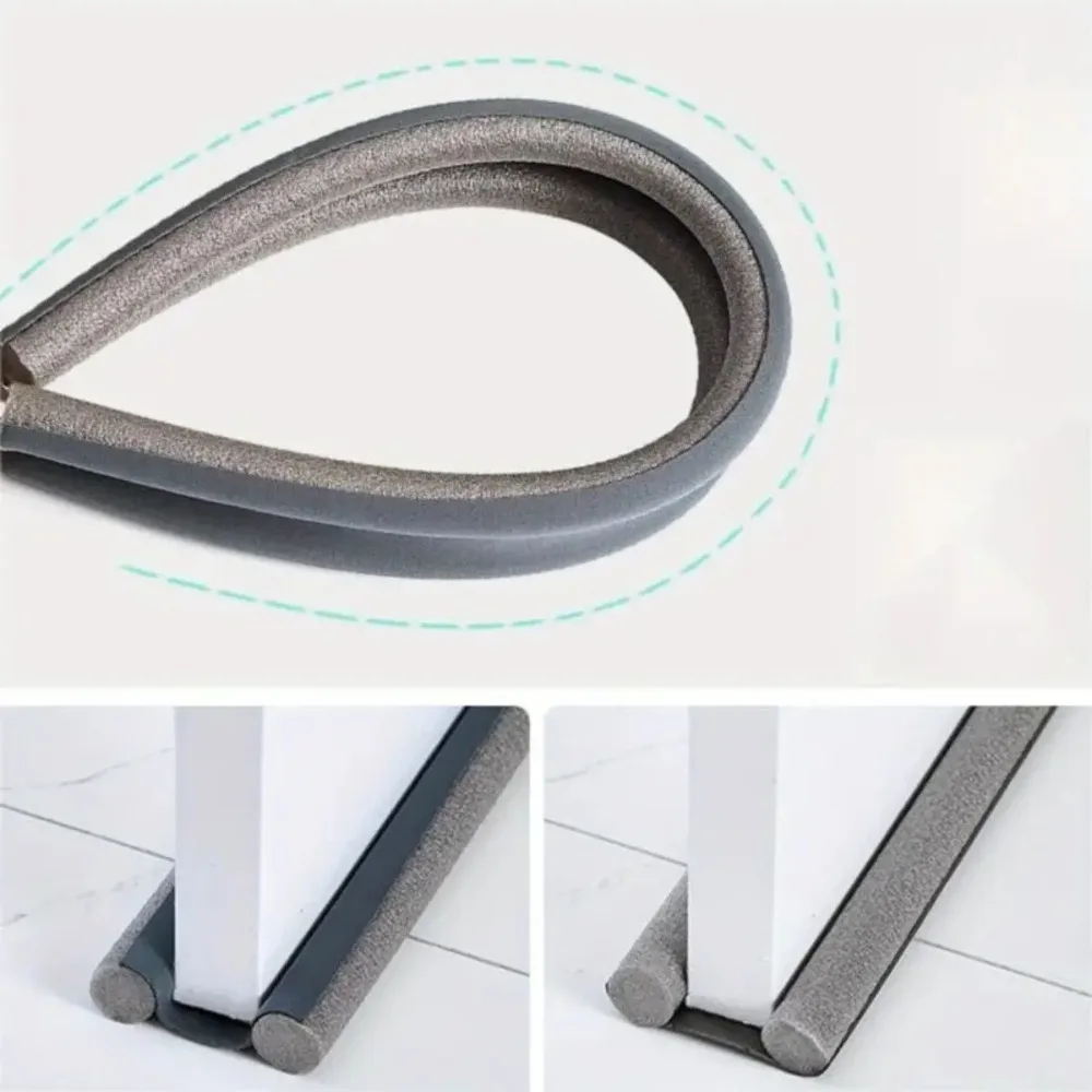 Anti-Insect Door Bottom Seal Strip Heat Preservation Dustproof Windshield Door Sealing Strip Length Adjustable Soundproof Door