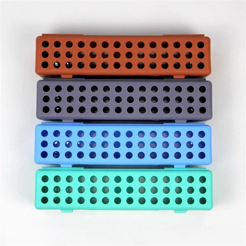 3*Dental Sterilization Box Autoclave For Forceps Tooth Extraction Elevators Surgical Instrument Holder Plastic Disinfection Case