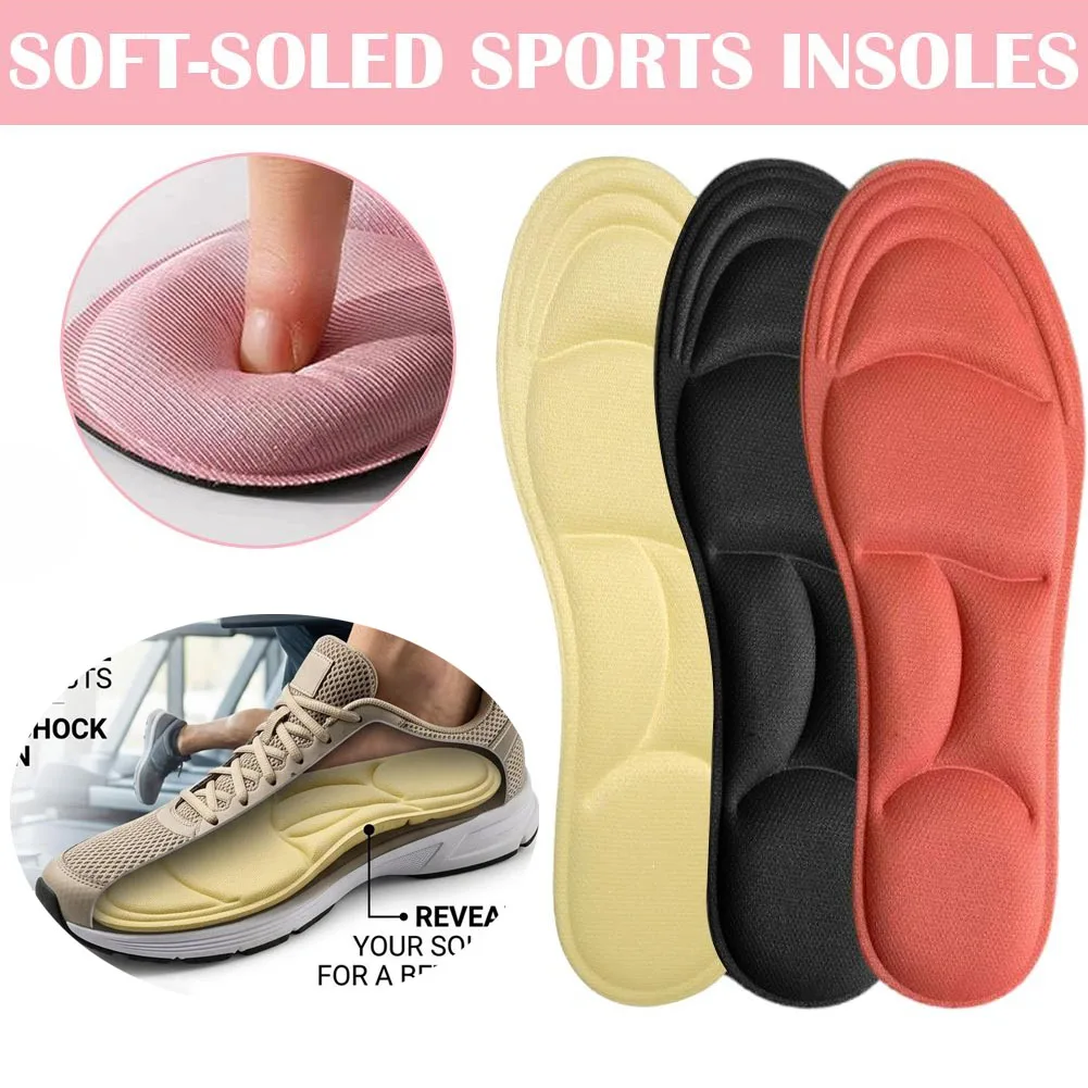 Memory Foam Sport Insoles For Shoes Women Men Deodorant Breathable Cushion Running Insoles For Feet Care Orthopedic Insole