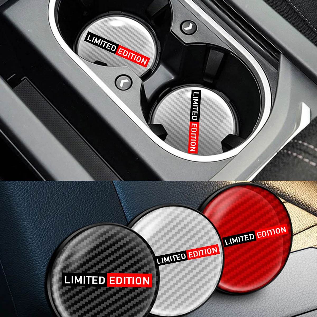 حامل سيارة من ألياف الكربون ، إدراج السفينة ، حصيرة مانعة للانزلاق ، تويوتا ، لكزس ، نيشيفروليه ، هيونداي ، كيسان ، 1 كوب #1