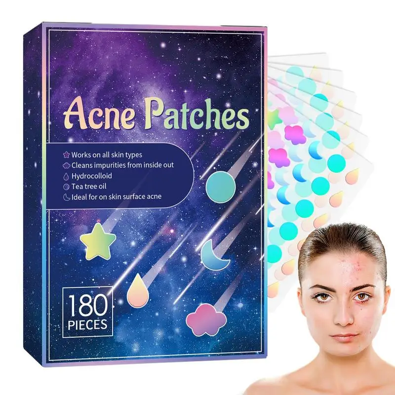 180pcs Tea Tree Oil Acne Pimple Patch Stikers Invisible Acne Stickers Blemish Master Treatments Face Spot Face Skin Care Stiker