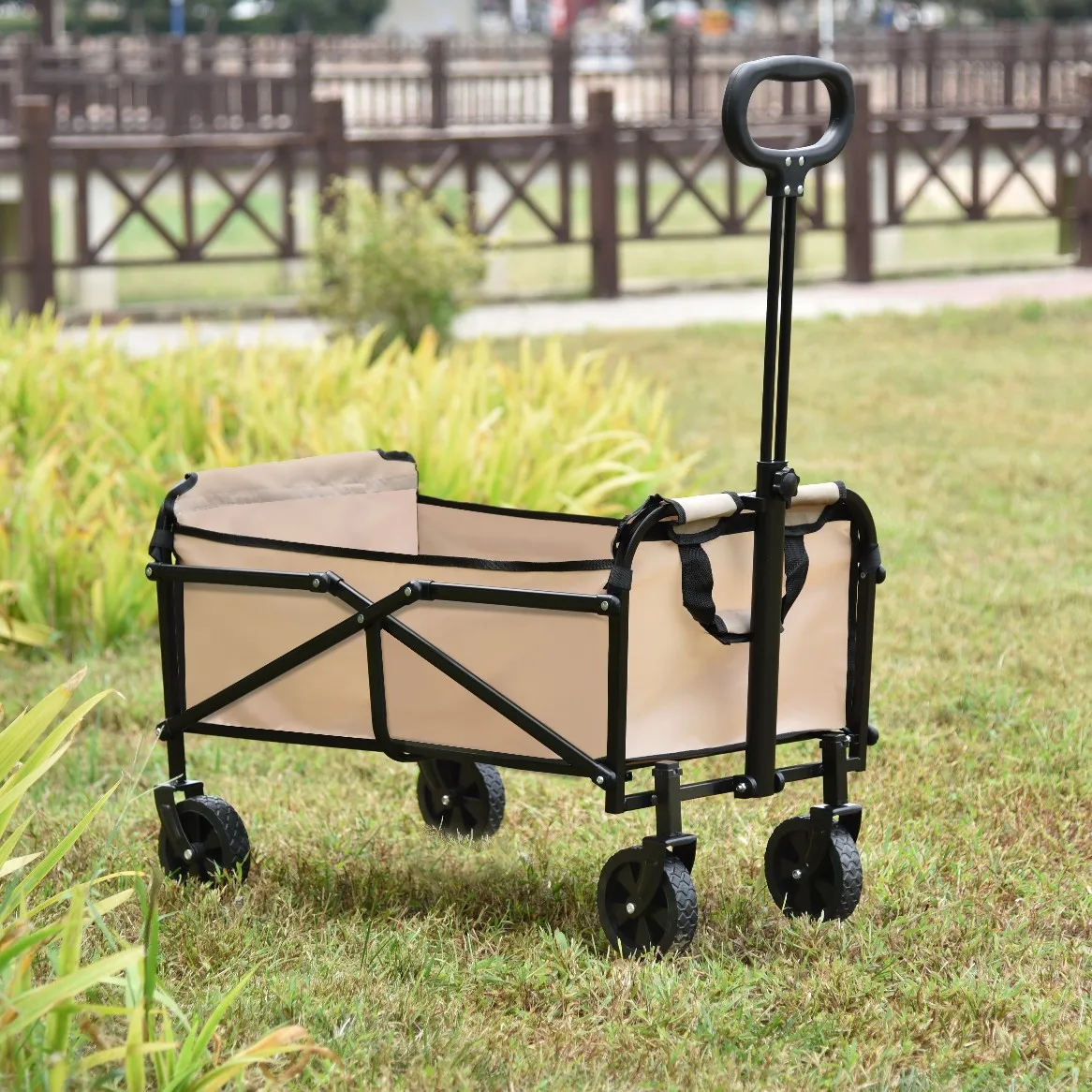 Outdoor camper portable trolley shopping trolley folding camp picnic cart shopping cart