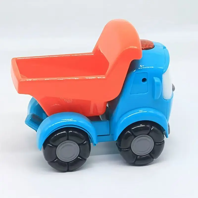 Early Learning Small Car Blue Mini Toys FarmerBlue Tractor Car Model Early Learning Pull Wire CarModel Kids