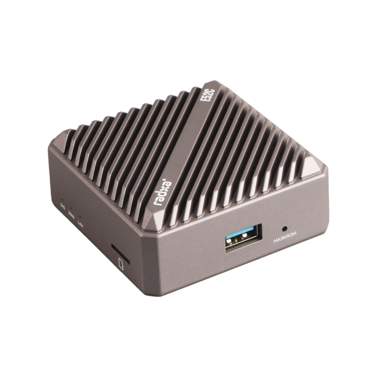 Radxa E52C RK3582 Gateway Dual 2.5G Ethernet Puerto de red Caja de enfriamiento de aleación de aluminio