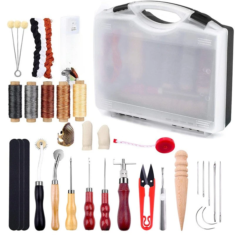 

Leather DIY Handmade Leather Goods Hand Sewing Set Leather Basic Tools