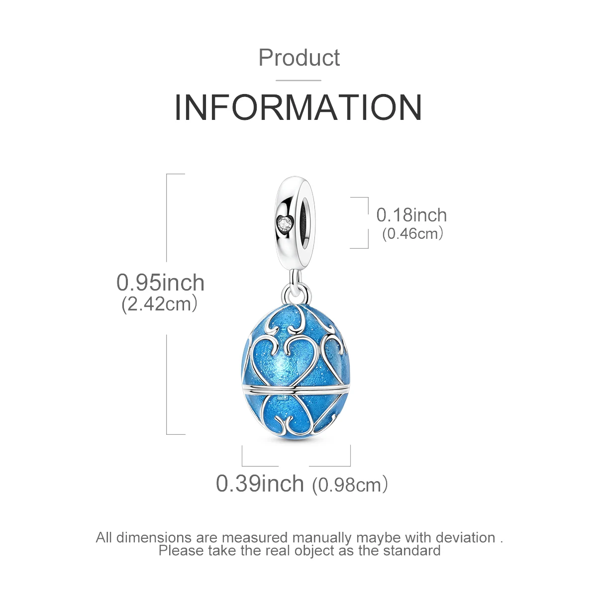 925 Sterling Silber Anhänger, aufklappbare Charms, russische Matroschka, Katze, Osterei, Globus, passend für Armband, Halskette, DIY, Damenschmuck – Detail 13