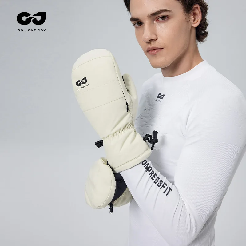 

SK41 Зимние лыжные перчатки для спорта на открытом воздухе, велосипедные, устойчивые к сенсорному экрану, утолщенные теплые перчатки на флисовой подкладке