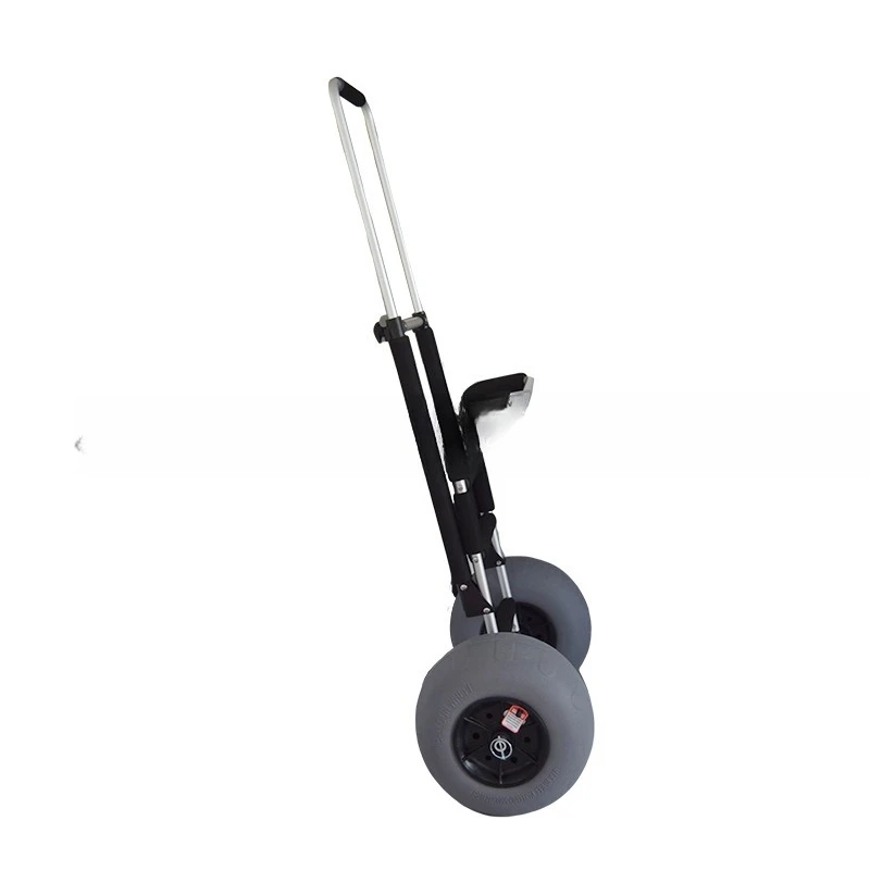 Suitable for Aluminum Beach Trolley Fishing Cart Folding Beach Cart with 12inch Balloon Wheel