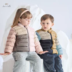 Dave Bella Children Boys Girls White Duck Down Top Outerwear 2024 Autumn Winter Casual Gentle Parka Outdoor Warm DB4243349