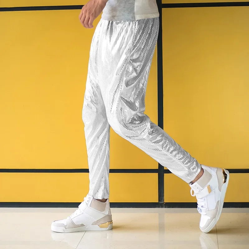 Foreign Trade 2023 Trendy Men's Performance Clothing Harun Pants Low Crotch Cross Pants Street Dance Performance Hanging Crotch