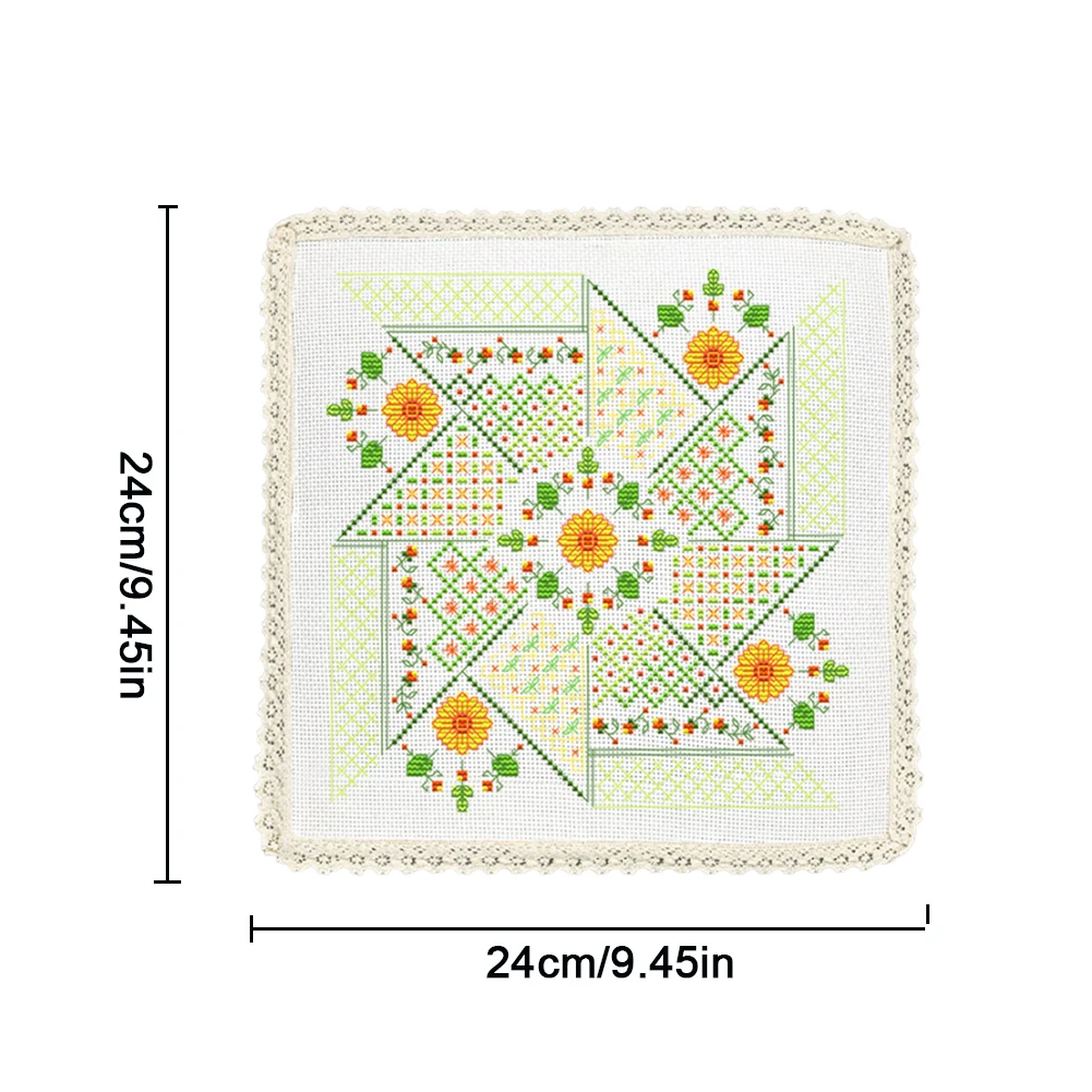 DIY Embroidery Pillow Covers Kit Colorful Threads Cross Stitch Kits fCross Stitch Pillow Sham Cross Stitch Throw Pillowcase