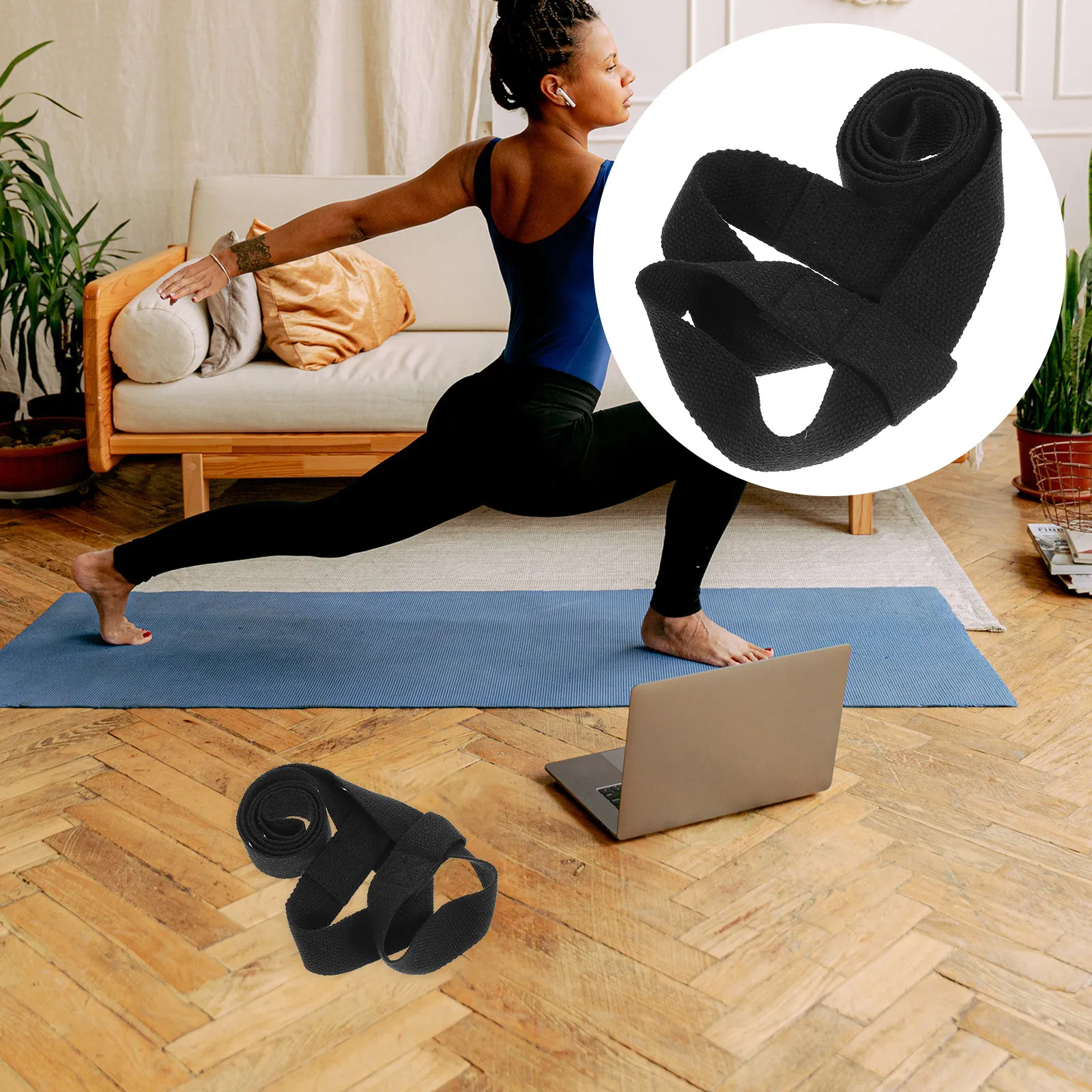 Yoga Fitness Class - 2 Peças Alça Ergonômica para Tapete