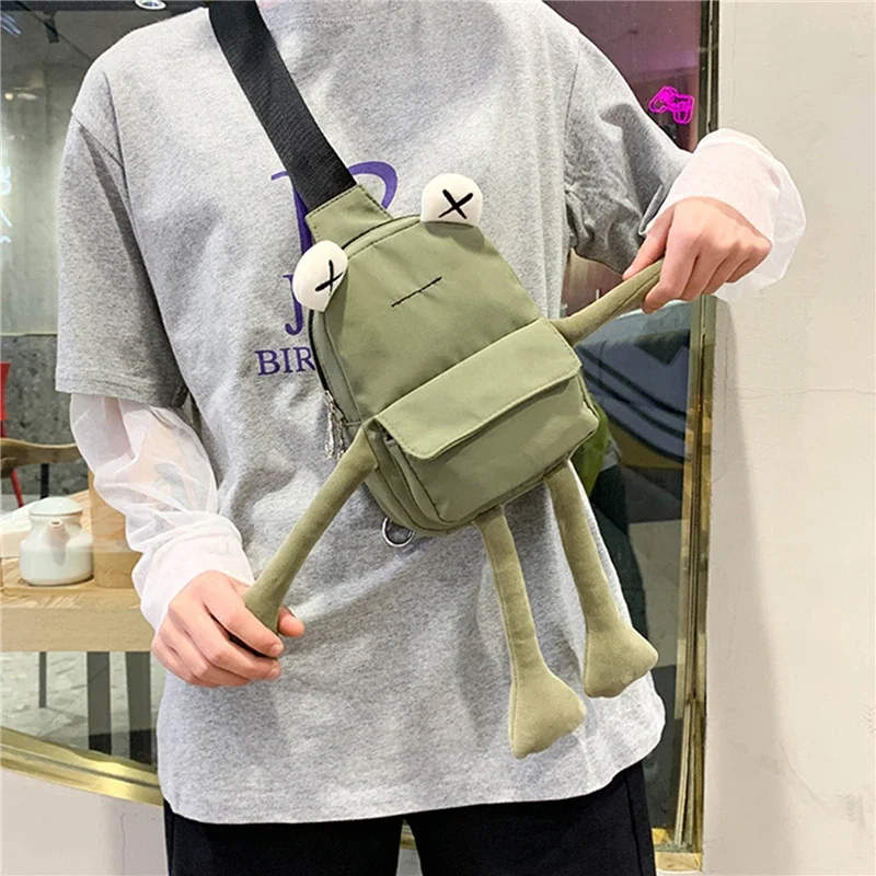 Girl Bag Tide Cartoon Cute Frog Crossbody Bags Casual Messenger Bag Chest Unisex Shoulder Women purse bolsas mujer сумка женская