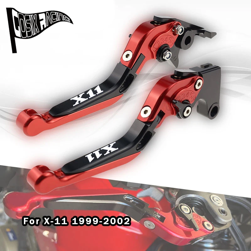 

Fit For X-11 1999-2002 Folding Extendable Brake Clutch Levers For X11 X-11 1999 2000 2001 Motorcycle Adjustable Handle Set