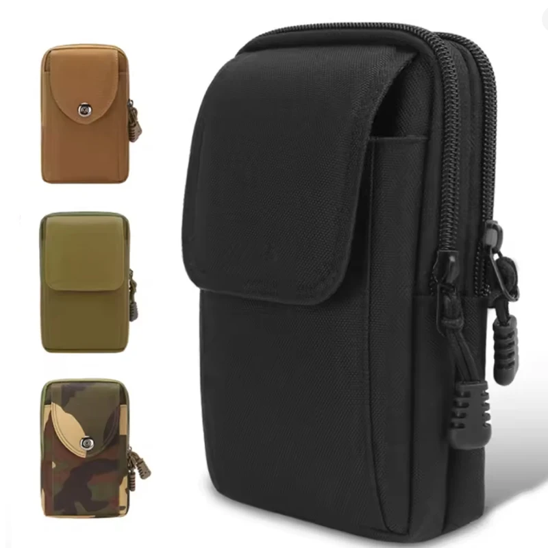 

Oxford Mini Waist Pack Crossbody Chest Bag 6.5" Phone Pouch Belt Bag for Men Boys Outdoor Sport